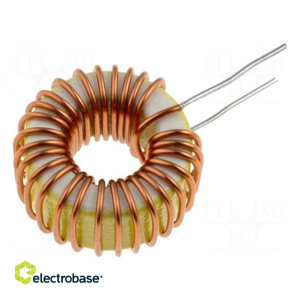 Inductor: wire | THT | 22uH | 3A | 50mΩ