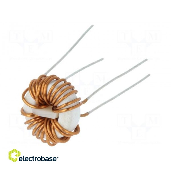 Inductor: wire | THT | 330uH | 1.9A | 50mΩ | 230VAC | 12x5mm | -20÷50%