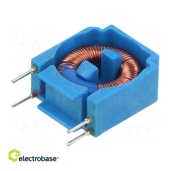 Inductor: wire | THT | 4.7mH | 100mA | 850mΩ | 42VAC | 5x12.7mm | ±30% фото 2