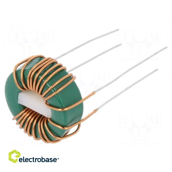 Inductor: wire | THT | 470uH | 1.2A | 60mΩ | 230VAC | 14x5mm | -20÷+50%