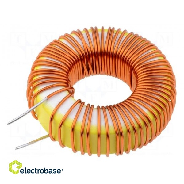 Inductor: wire | THT | L: 100uH | 3A | 800mΩ | L @ I=0A: 157uH
