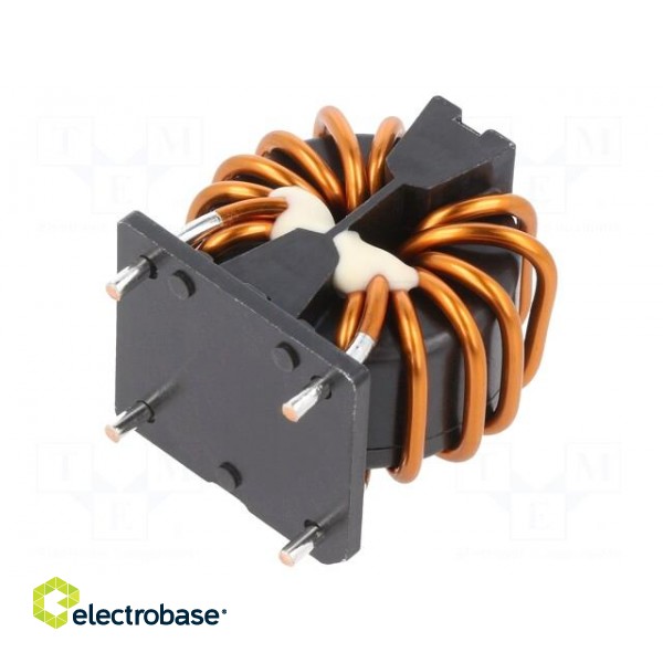 Inductor: wire with current compensation | THT | 1.2mH | 2.35mΩ