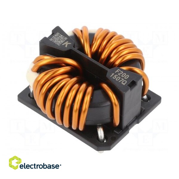 Inductor: wire with current compensation | THT | 1.3mH | 2.84mΩ image 1