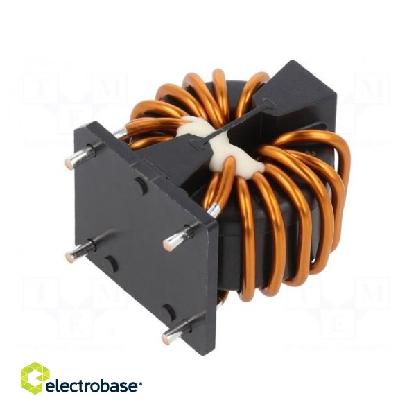 Inductor: wire with current compensation | THT | 1.6mH | 2.98mΩ