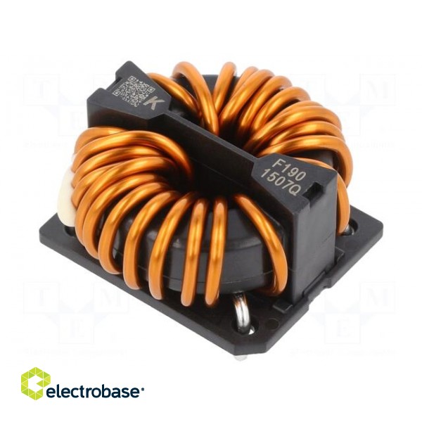 Inductor: wire with current compensation | THT | 1.6mH | 3.35mΩ paveikslėlis 1