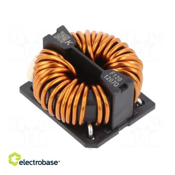 Inductor: wire with current compensation | THT | 3.2mH | 6.45mΩ paveikslėlis 1
