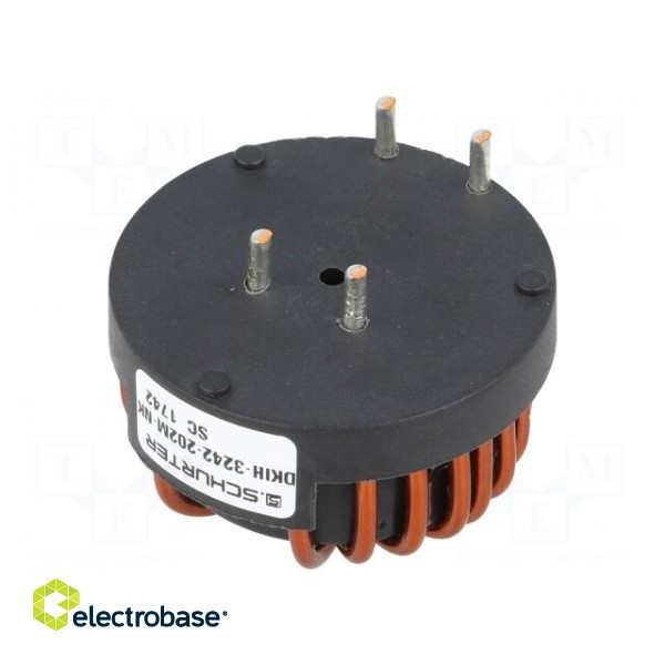 Inductor: wire with current compensation | THT | 3.7mH | 2.5mΩ | 20A image 2