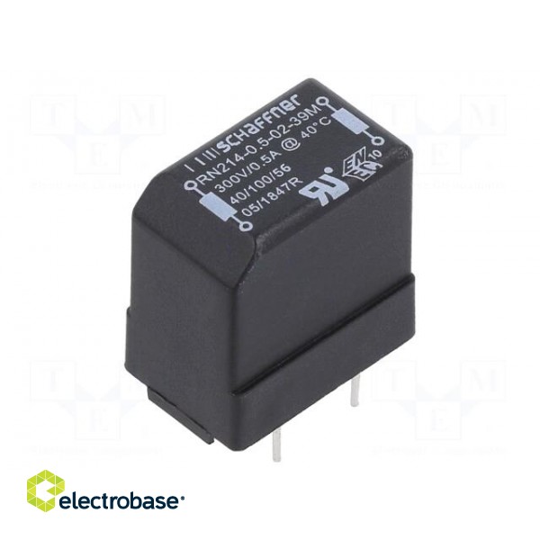 Inductor: wire with current compensation | THT | 39mH | 500mA | 83mΩ image 1