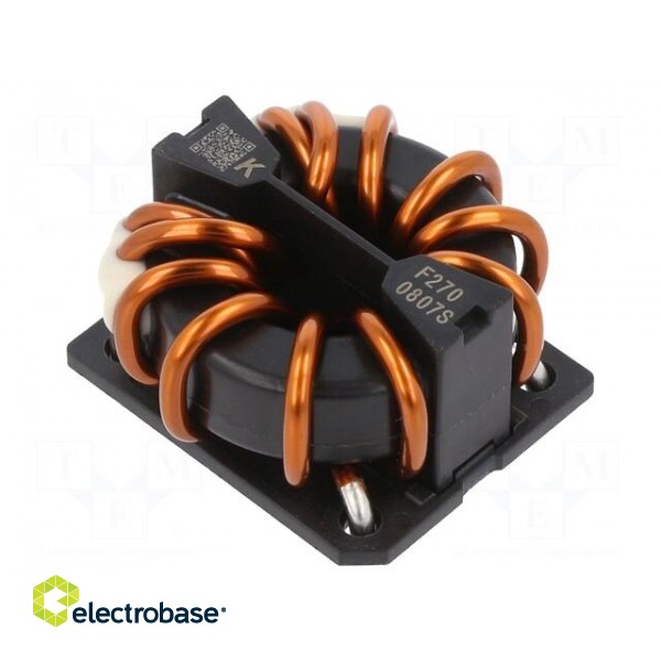 Inductor: wire with current compensation | THT | 400uH | 1.18mΩ фото 1