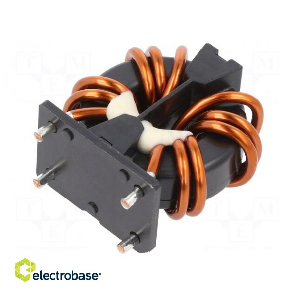 Inductor: wire with current compensation | THT | 400uH | 1.19mΩ