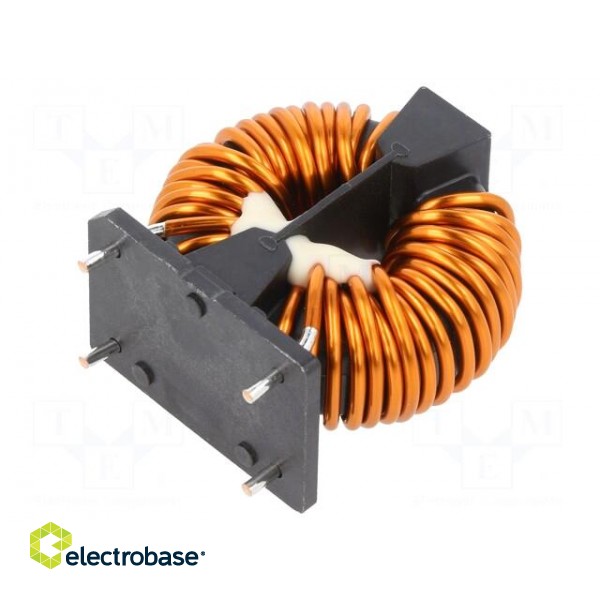 Inductor: wire with current compensation | THT | 4mH | 8mΩ | SCF | 11A