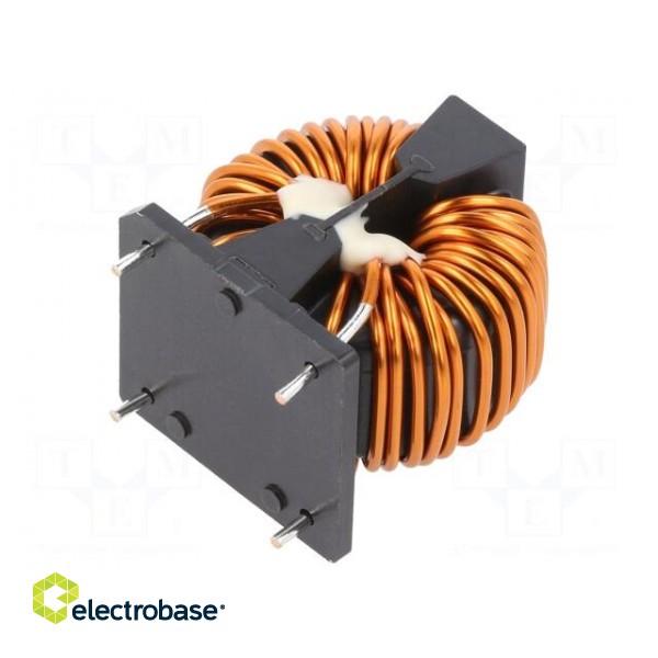 Inductor: wire with current compensation | THT | 6.3mH | 10.91mΩ