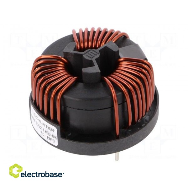 Inductor: wire with current compensation | THT | 7.2mH | 4.5mΩ | 12A image 1