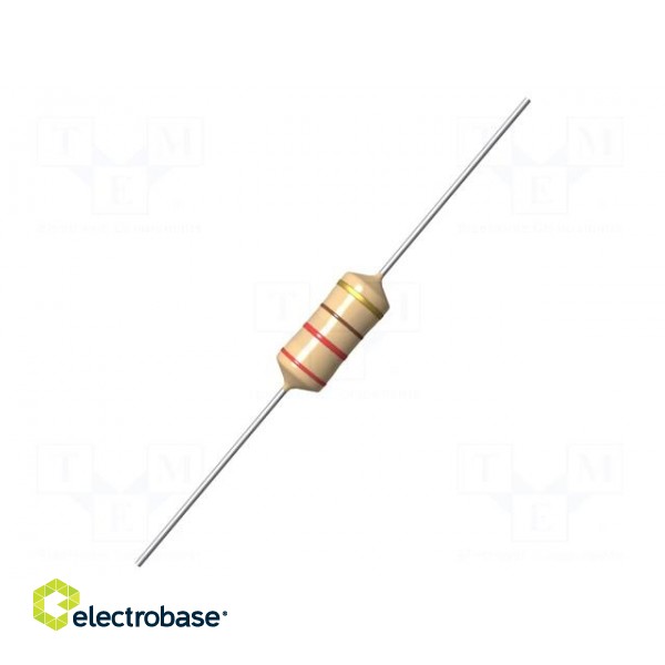 Inductor: wire | THT | 1000uH | 400mA | 4.2Ω | Ø6x16mm | ±5% | Leads: axial