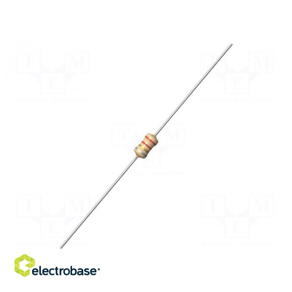 Inductor: wire | THT | 330uH | 0.105A | 8.7Ω | Ø3x7mm | ±10% | Leads: axial