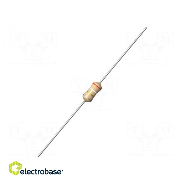 Inductor: wire | THT | 180uH | 0.45A | 1.4Ω | Ø5.8x12.8mm | ±5% | Q: 50