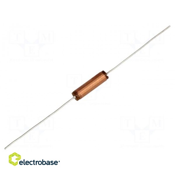 Inductor: wire | THT | 10uH | 500mA | 1.5Ω | Ø6.8x19.05mm | ±10%