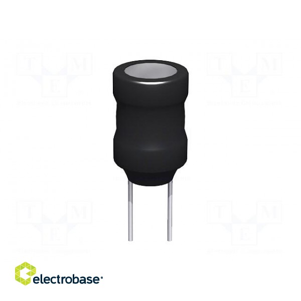 Inductor: wire | THT | 22mH | 0.1A | 43Ω | ±10% | Ø12x15mm | Pitch: 5mm