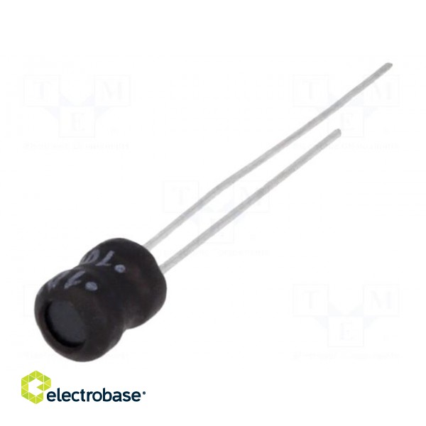 Inductor: wire | THT | 100uH | 1A | 0.28Ω | ±10% | Ø8.7x12mm | vertical