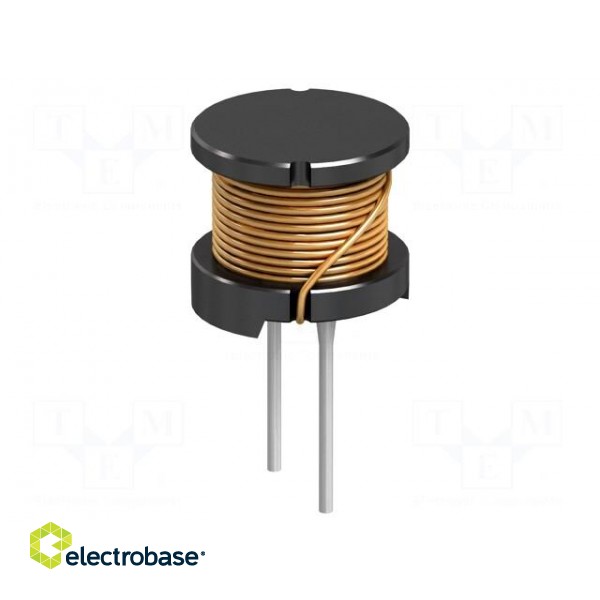 Inductor: wire | THT | 39uH | 3.1A | 44mΩ | ±20% | Ø12.5x10.8mm | Pitch: 7mm