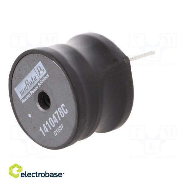 Inductor: wire | THT | 100uH | 7.8A | 40mΩ | ±10% | Ø29.8x21.8mm | vertical image 2