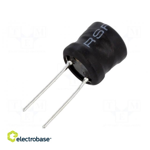 Inductor: wire | THT | 10mH | Ioper: 250mA | 14.6Ω | ±10% | Ø11.5x11.5mm