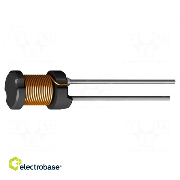 Inductor: wire | THT | 6.8uH | 1.685A | 0.07Ω | ±20% | Ø7.5x5.2mm | 10kHz