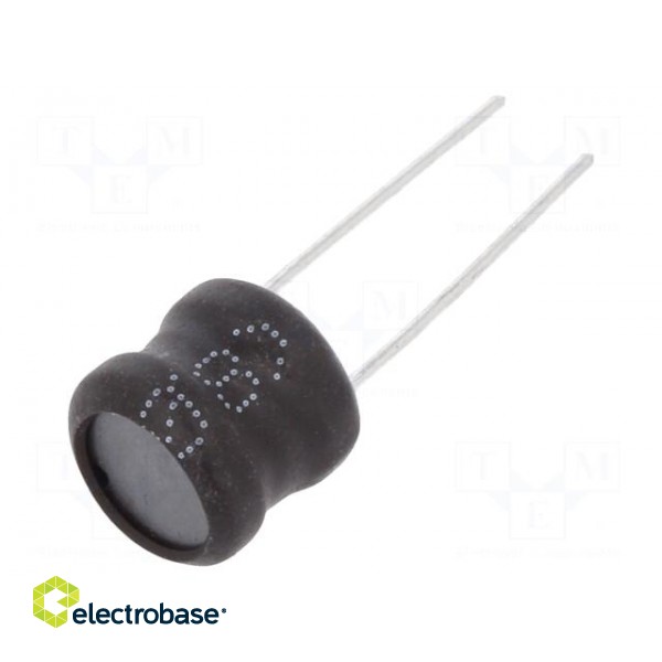 Inductor: wire | THT | 1mH | 400mA | ±10% | Ø9.5x8.5mm | vertical