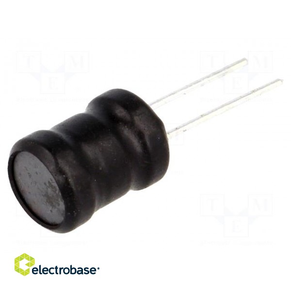Inductor: wire | THT | 1mH | 450mA | 1.26Ω | ±10% | Ø10.5x13.5mm | vertical image 1