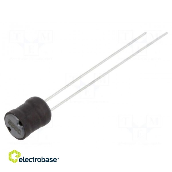 Inductor: wire | THT | 3.3mH | 100mA | 11Ω | ±10% | Ø6.5x8.5mm | vertical