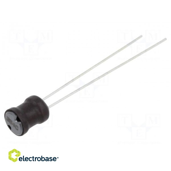 Inductor: wire | THT | 330uH | 380mA | 1.21Ω | ±10% | Ø6.5x8.5mm | vertical
