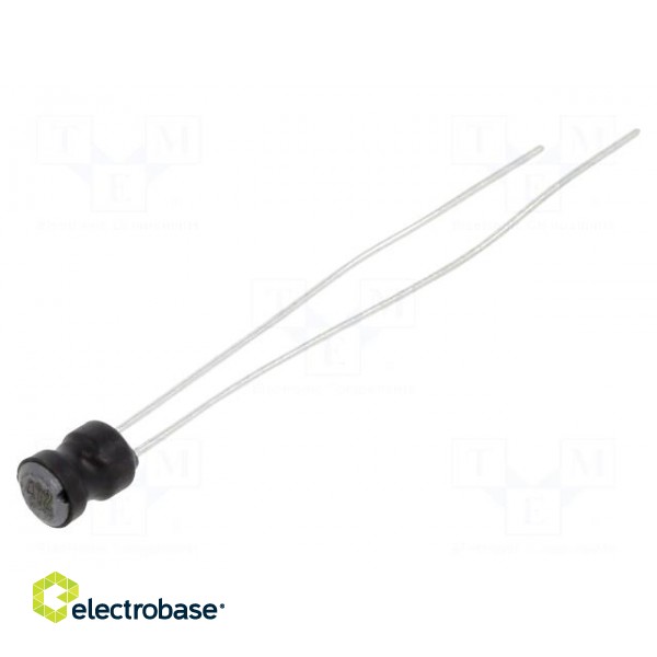 Inductor: wire | THT | 4.7uH | 1.3A | 90mΩ | ±20% | Ø5x7.5mm | vertical