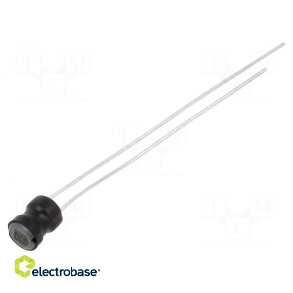 Inductor: wire | THT | 470uH | 140mA | 6.4Ω | ±10% | Ø5x7.5mm | vertical