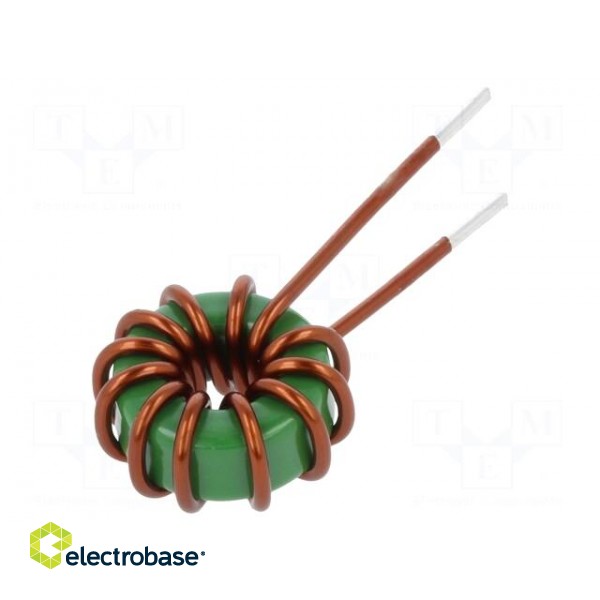 Inductor: wire | THT | 4uH | 5A | 12uΩ | -25÷105°C