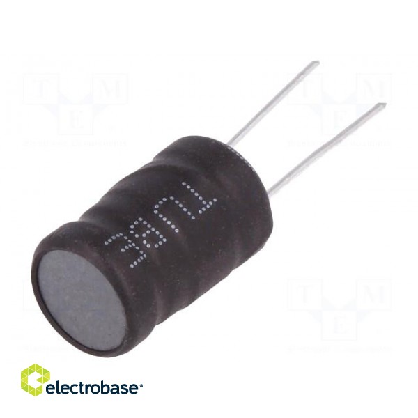 Inductor: wire | THT | 8.2mH | 450mA | ±10% | Ø11.5x17.5mm | vertical
