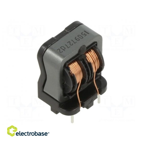 Inductor: wire | THT | 9.7mH | 1.5A | 140mΩ | -25÷120°C | 250VAC image 1