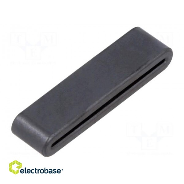 Core: ferrite | for flat cable | A: 32mm | B: 28mm | C: 5mm | D: 8mm | 300MHz