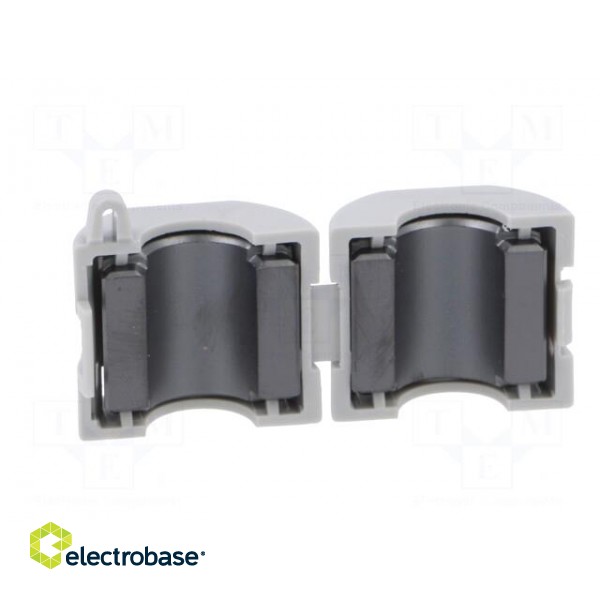 Ferrite: two-piece | on round cable | A: 21mm | B: 17mm | C: 9mm | D: 20mm image 3