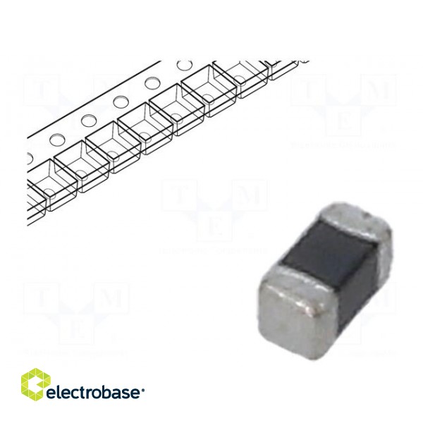 Ferrite: bead | Imp.@ 100MHz: 2.2kΩ | SMD | 150mA | 0402 | R: 2.2Ω