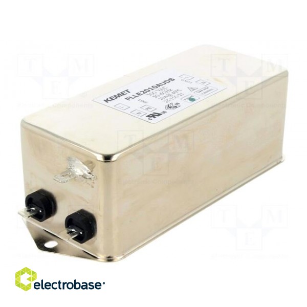 Filter: anti-interference | 300VAC | 10A | Leads: connectors FASTON