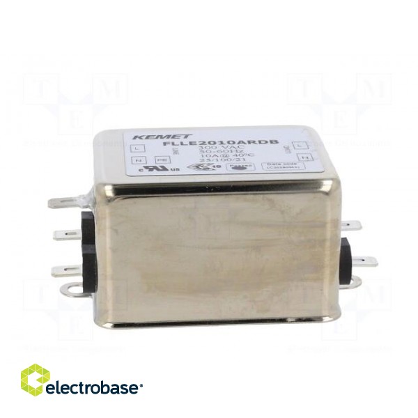 Filter: anti-interference | 300VAC | 10A | Leads: connectors FASTON image 2
