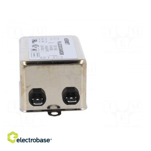 Filter: anti-interference | 300VAC | 10A | Leads: connectors FASTON фото 3