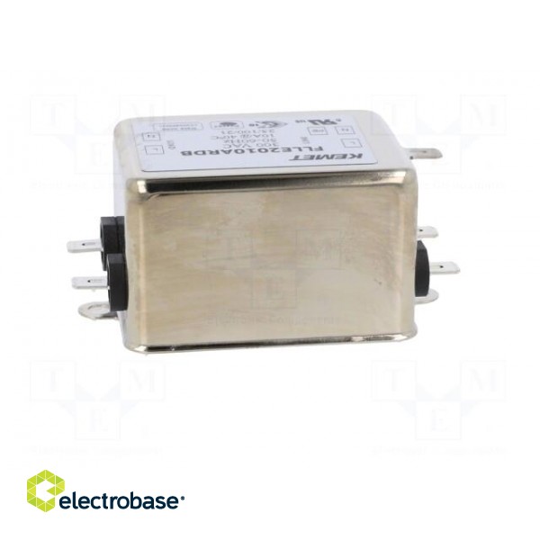 Filter: anti-interference | 300VAC | 10A | Leads: connectors FASTON фото 5