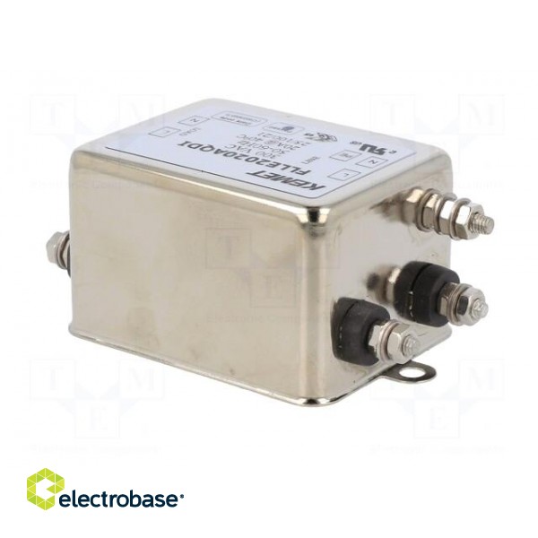 Filter: anti-interference | 300VAC | 20A | Leads: screw M4 | 300VDC paveikslėlis 7