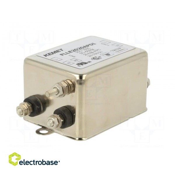 Filter: anti-interference | 300VAC | 20A | Leads: screw M4 | 300VDC image 2