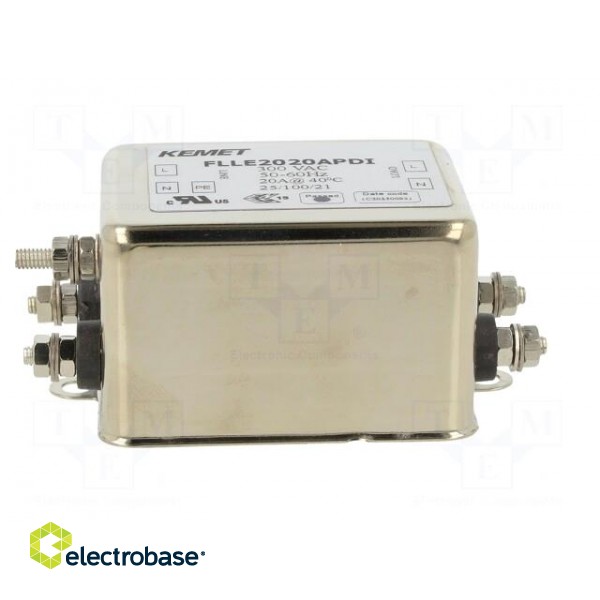 Filter: anti-interference | 300VAC | 20A | Leads: screw M4 | 300VDC фото 3