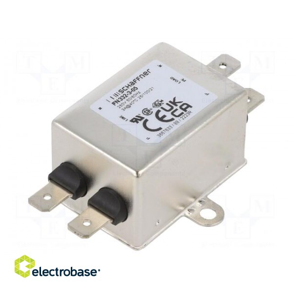 Filter: anti-interference | single-phase | 250VAC | Cx: 15nF | screw image 1
