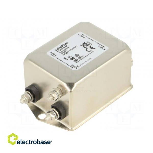 Filter: anti-interference | single-phase | 250VAC | Cx: 1uF | Cy: 10nF