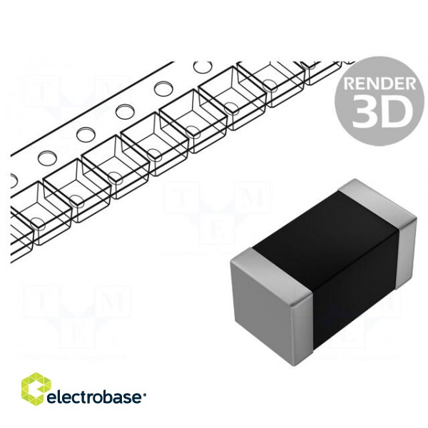 Varistor: metal-oxide | SMD | 1206 | 4VAC | 5.5VDC | 0.4J | 150A | 3500pF