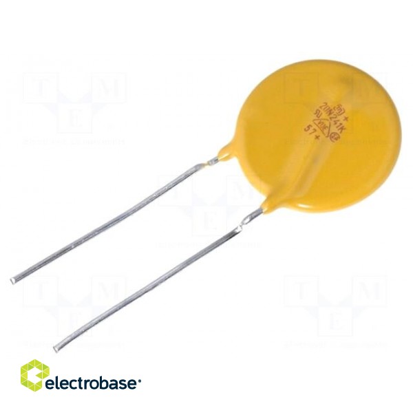 Varistor: metal-oxide | THT | 150VAC | 200VDC | 240V | ±10% | 6.5kA | 134J